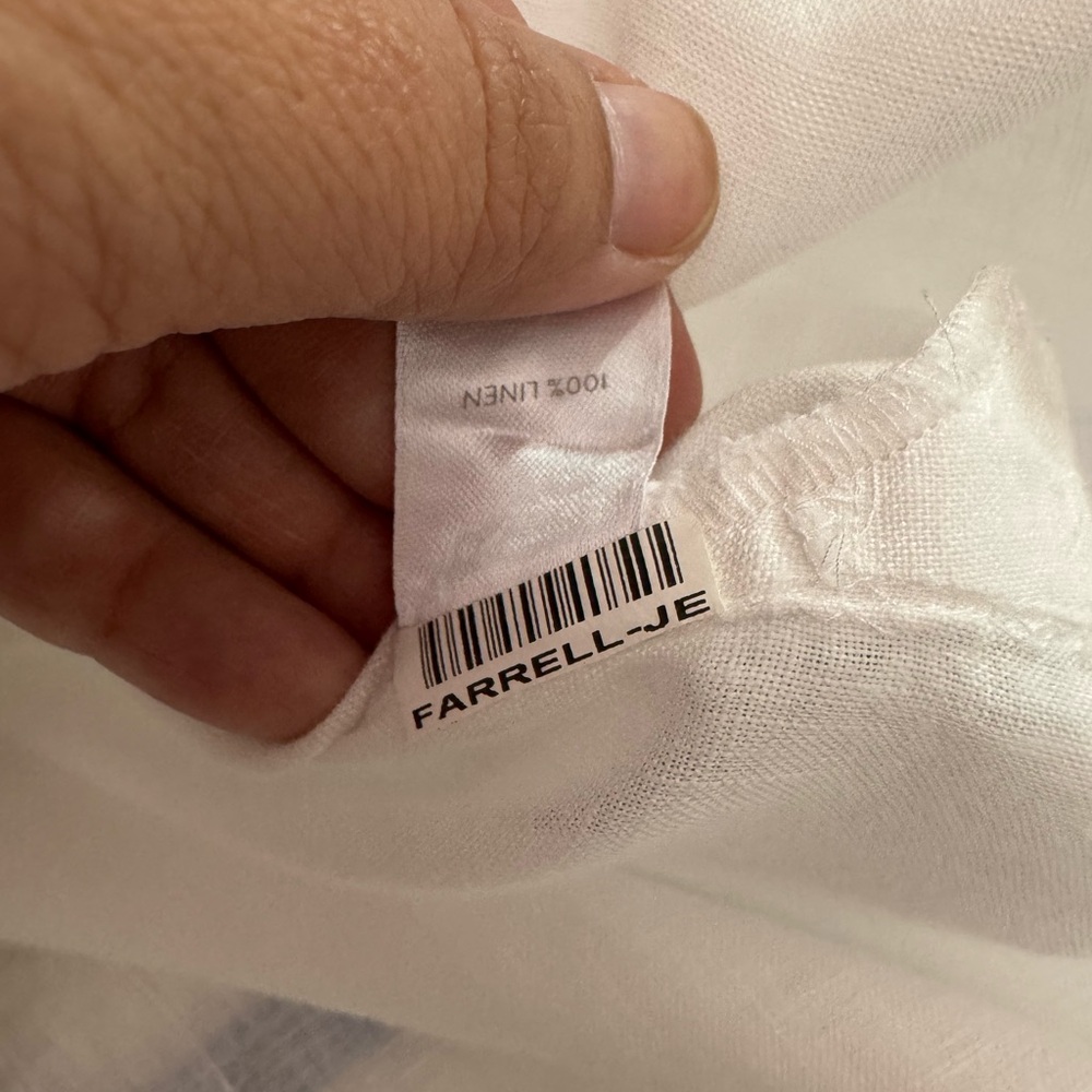 J Jill Sleeveless Button-Front White Linen Top- Size S - Picture 10 of 12